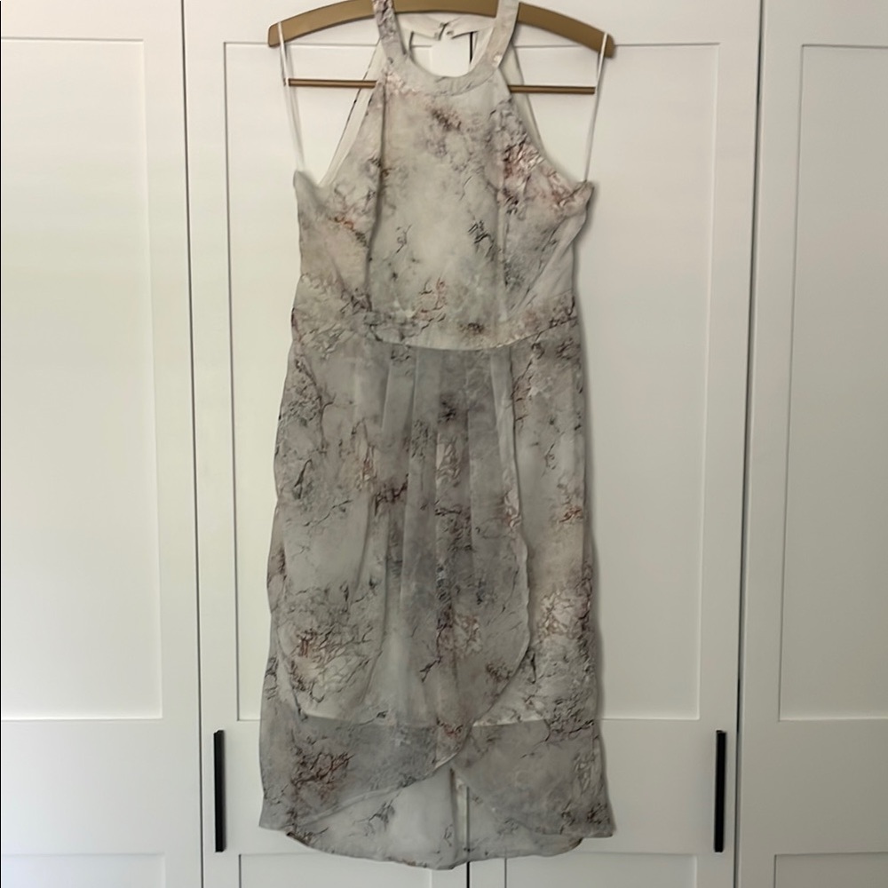 Portmans Gray Halter High Low dress